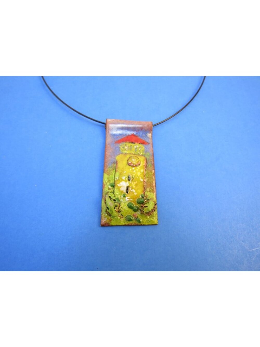 October Sun Studios Ohio Handmade Metal Art Necklace